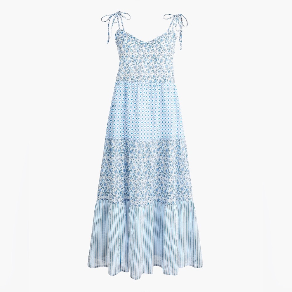 J. Crew Ruffle Tiered Maxi Dress